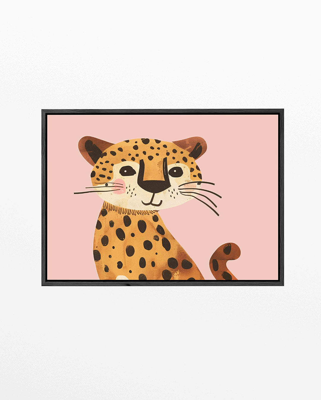 Vrolijke luipaard illustratie Kunstwerk