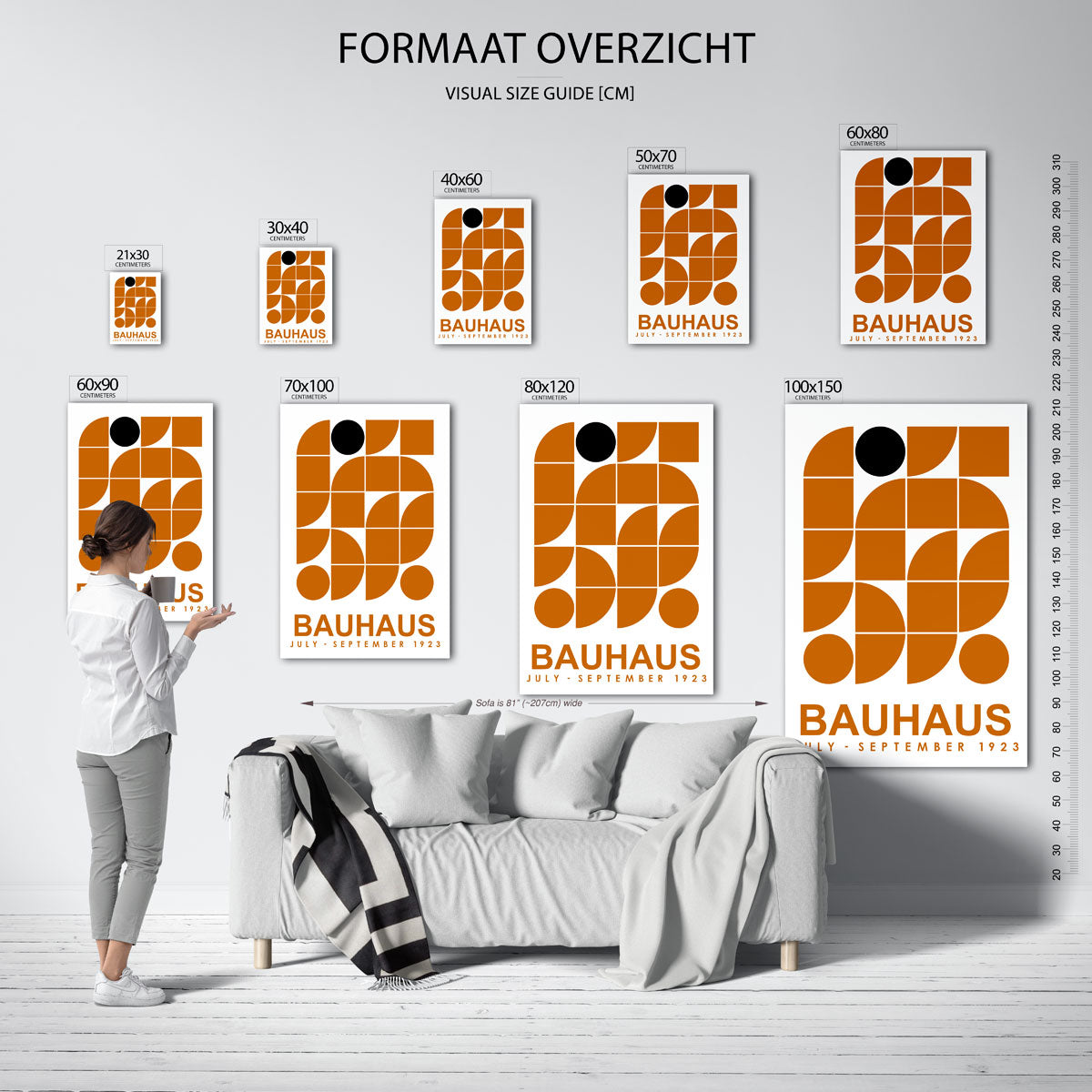 Vormritme en kleur Poster
