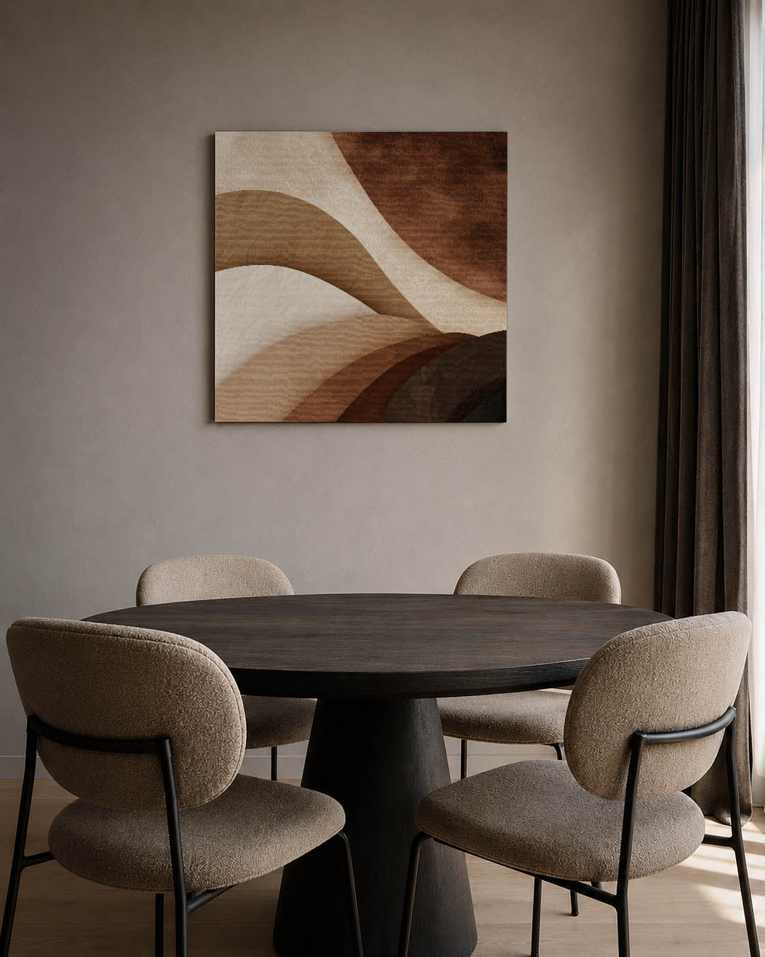 Organische vormen compositie Kunstwerk