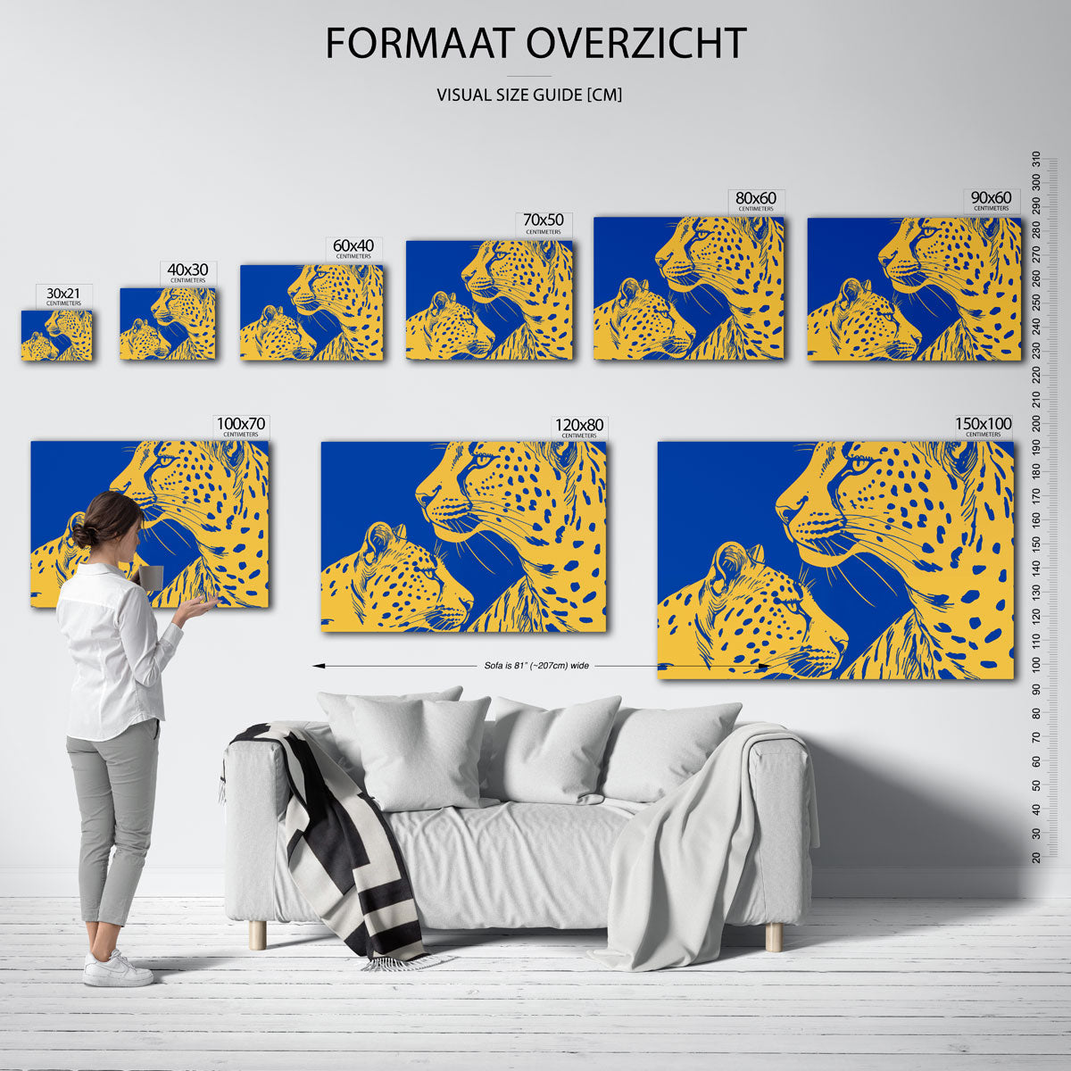 Twee luipaarden Poster