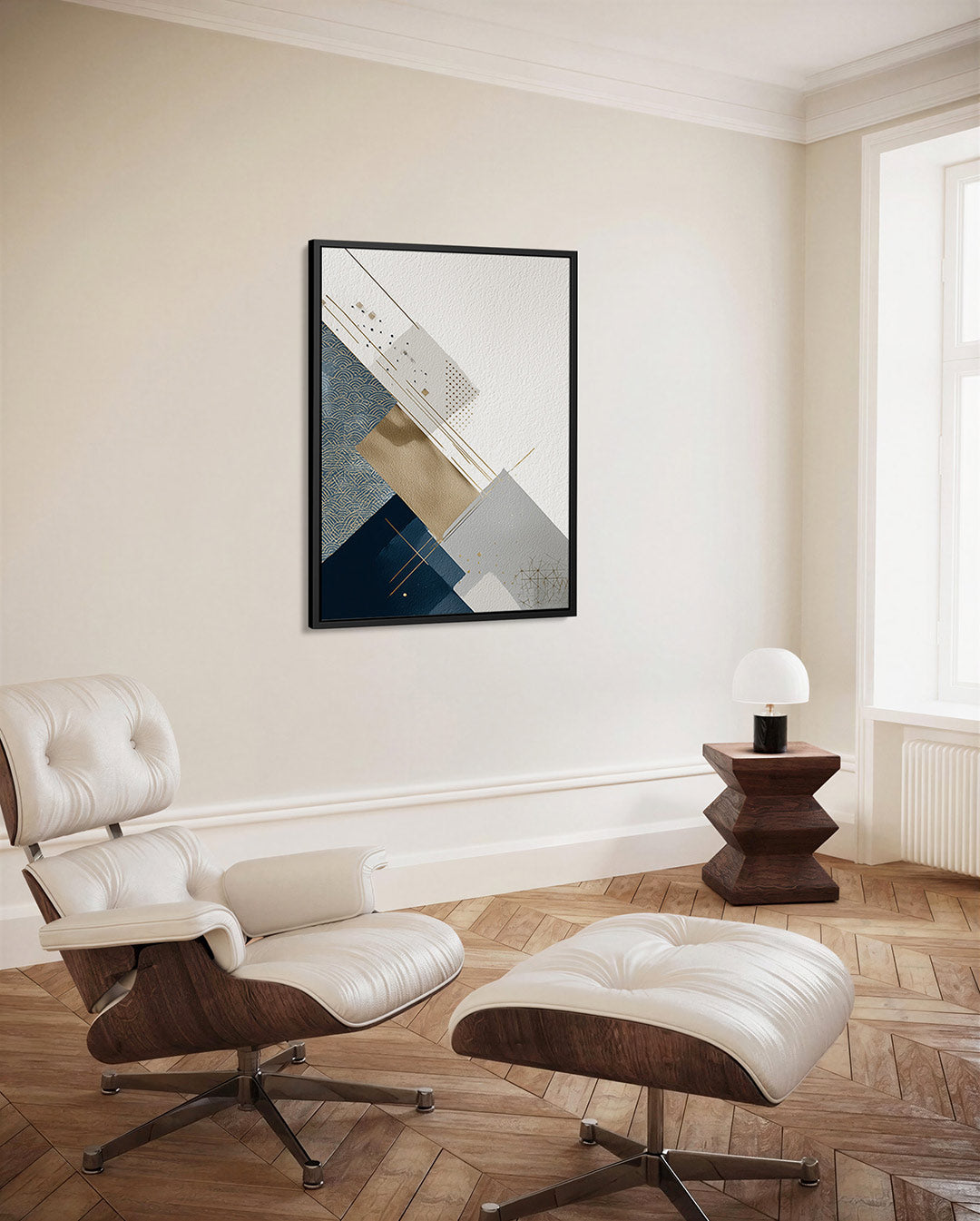 Geometrische compositie Kunstwerk