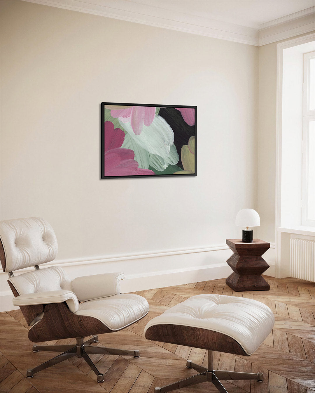 Vloeiende kleurencompositie Kunstwerk