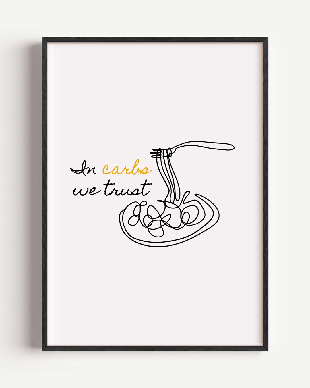In Carbs We Trust Poster-WallArtistic