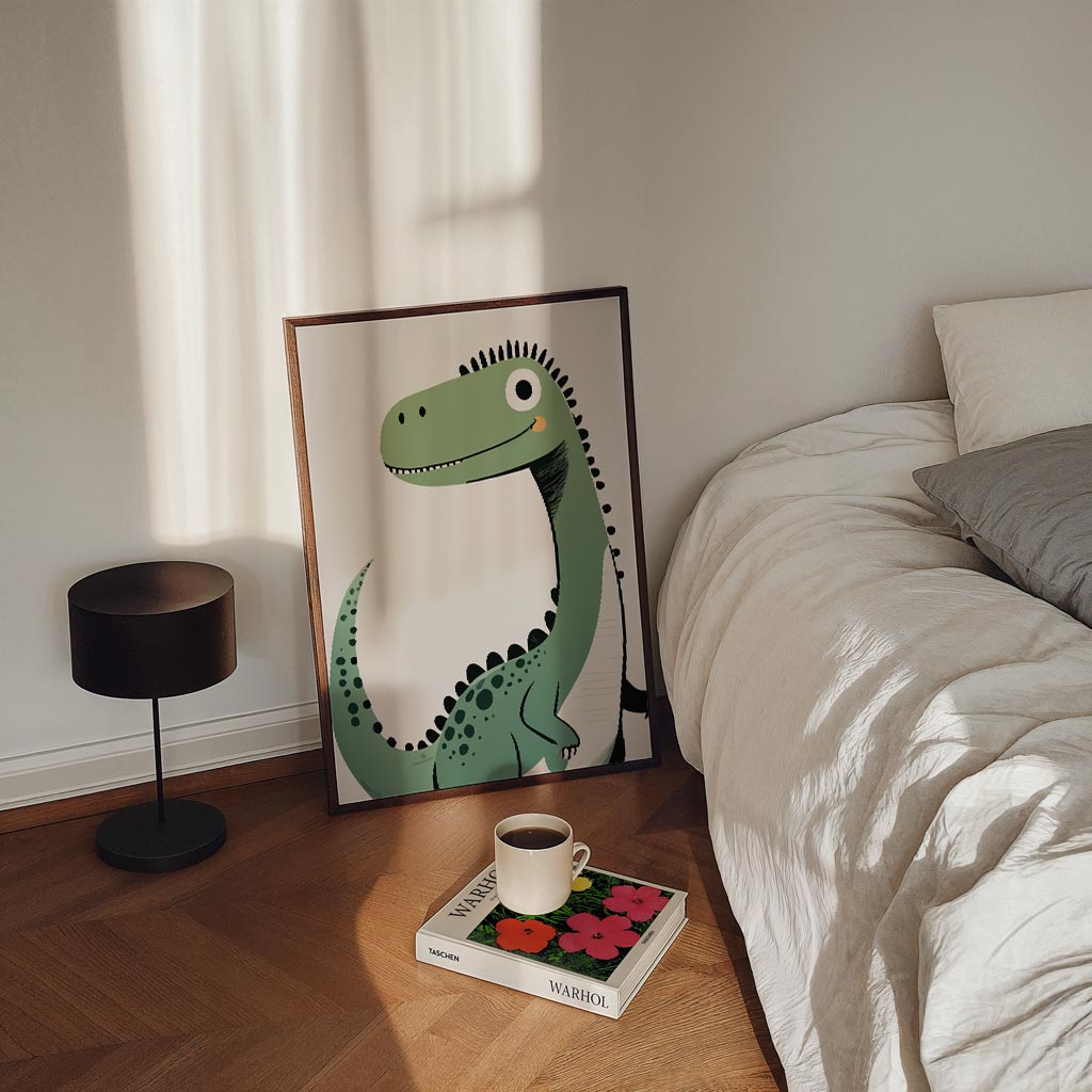 Schattige Dino Vriend Poster-WallArtistic