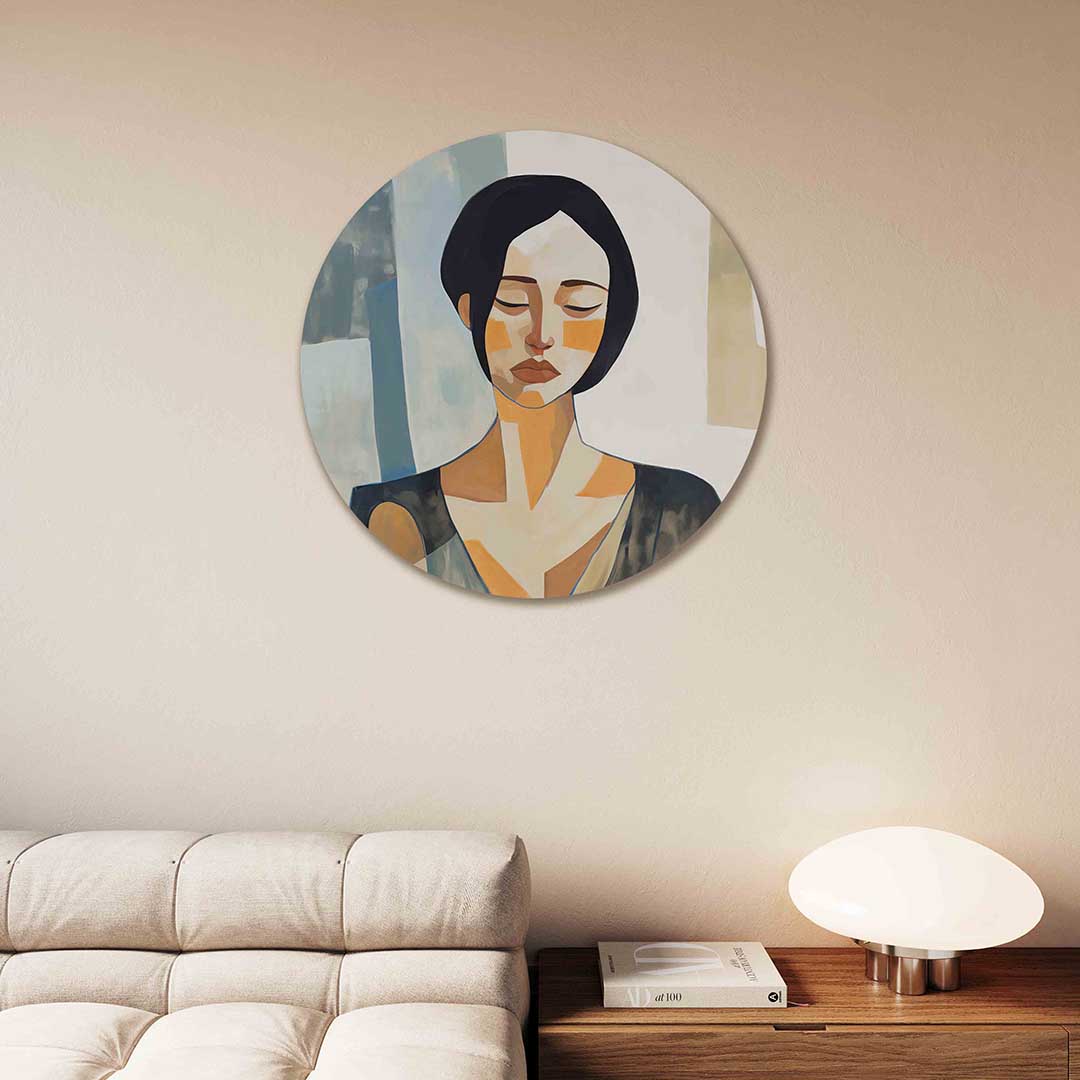 Vrouwelijk portret Muurcirkel