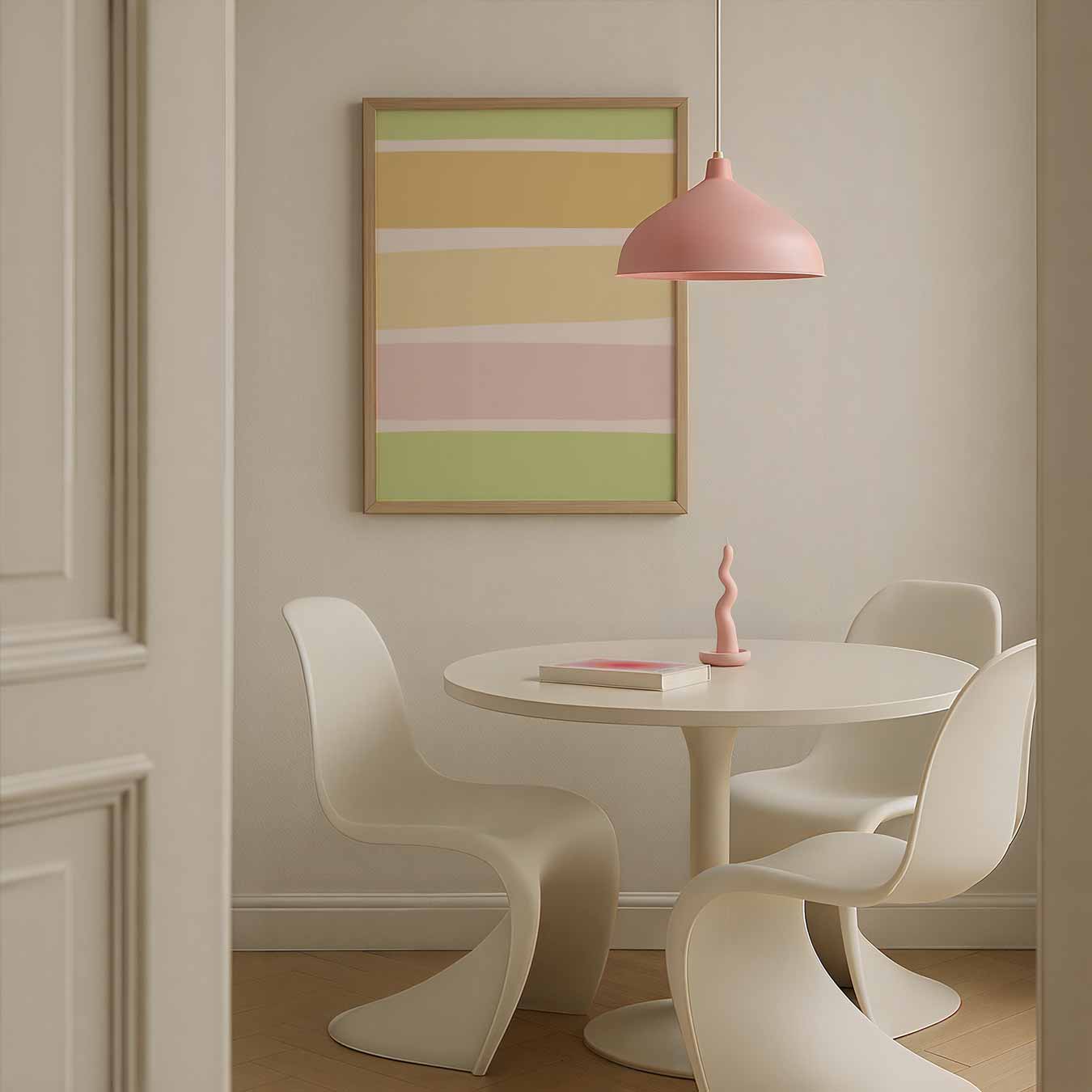 Zachte Strepen Poster-WallArtistic