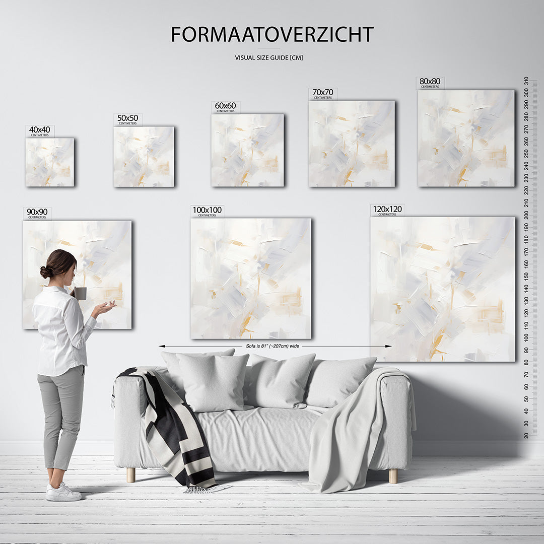 Lichte vegen compositie Kunstwerk