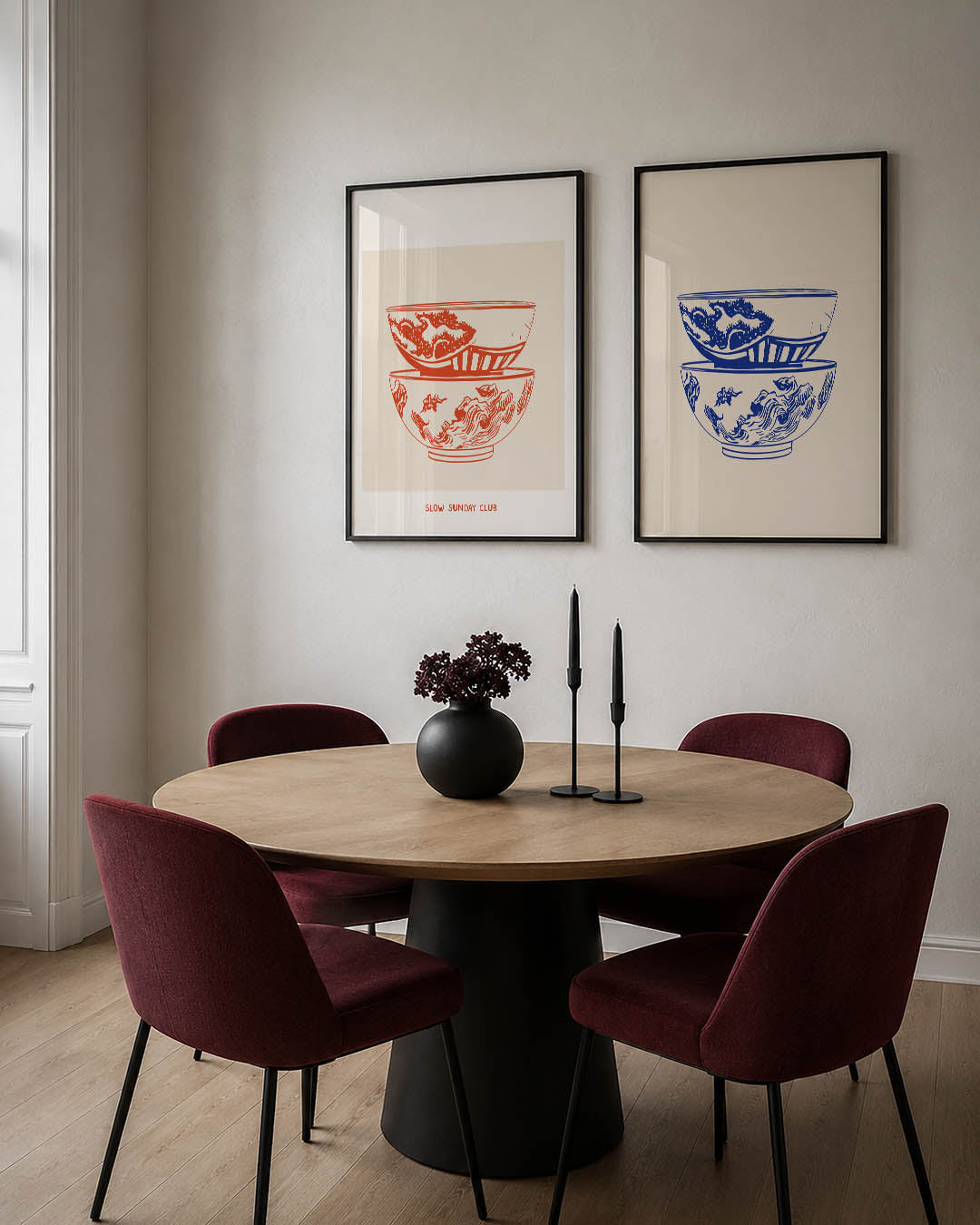Rustige zondag schalen Posterset