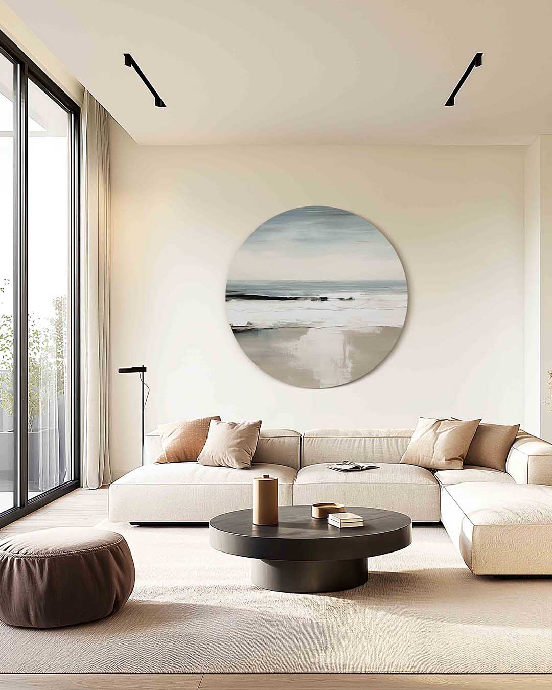 Strand en zee Muurcirkel
