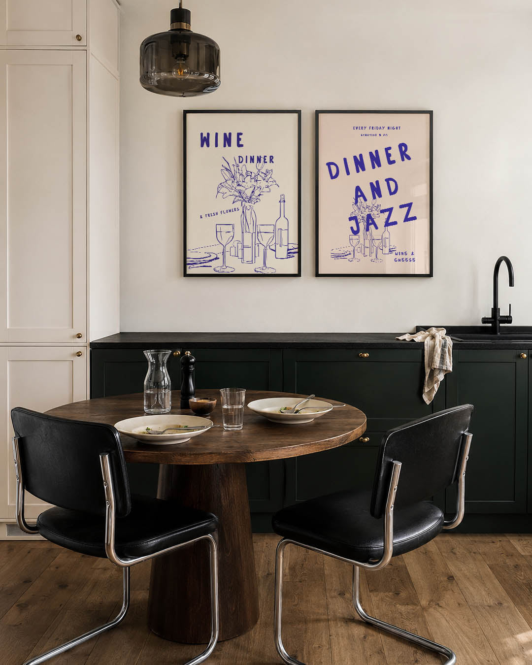 Lijnen en tafelsfeer Posterset
