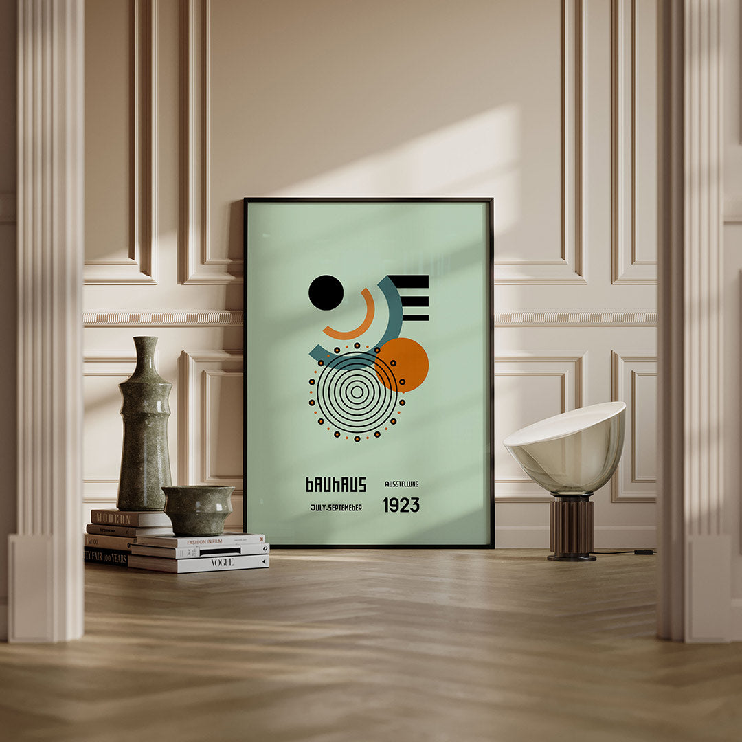 Cirkelvormen en lijnen Poster