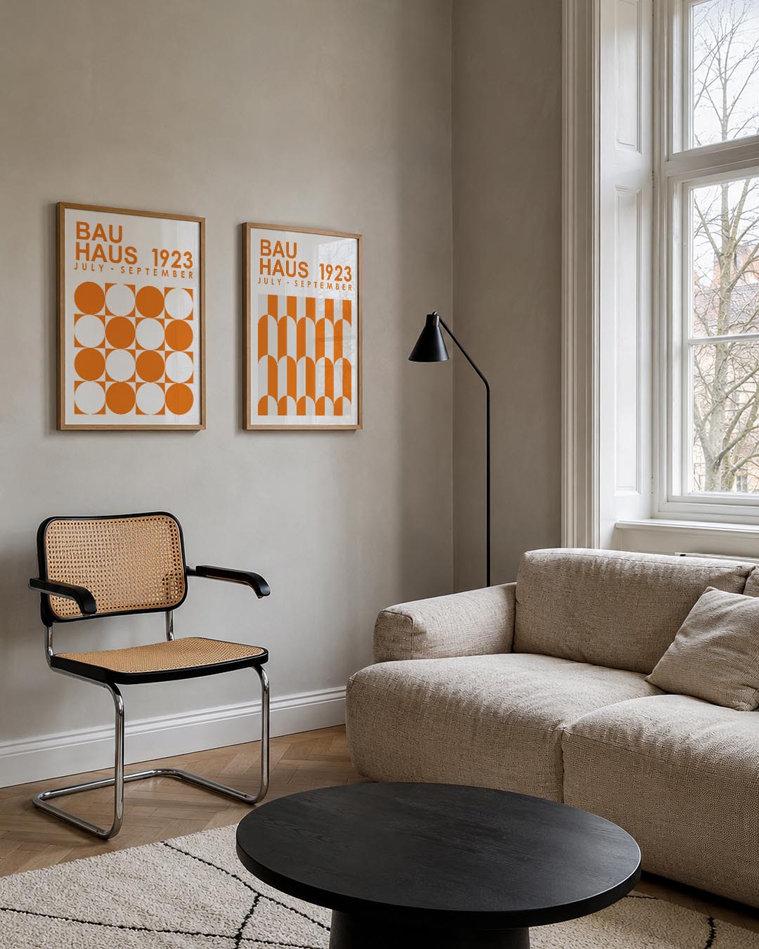 Cirkelpatroon en tekst Posterset