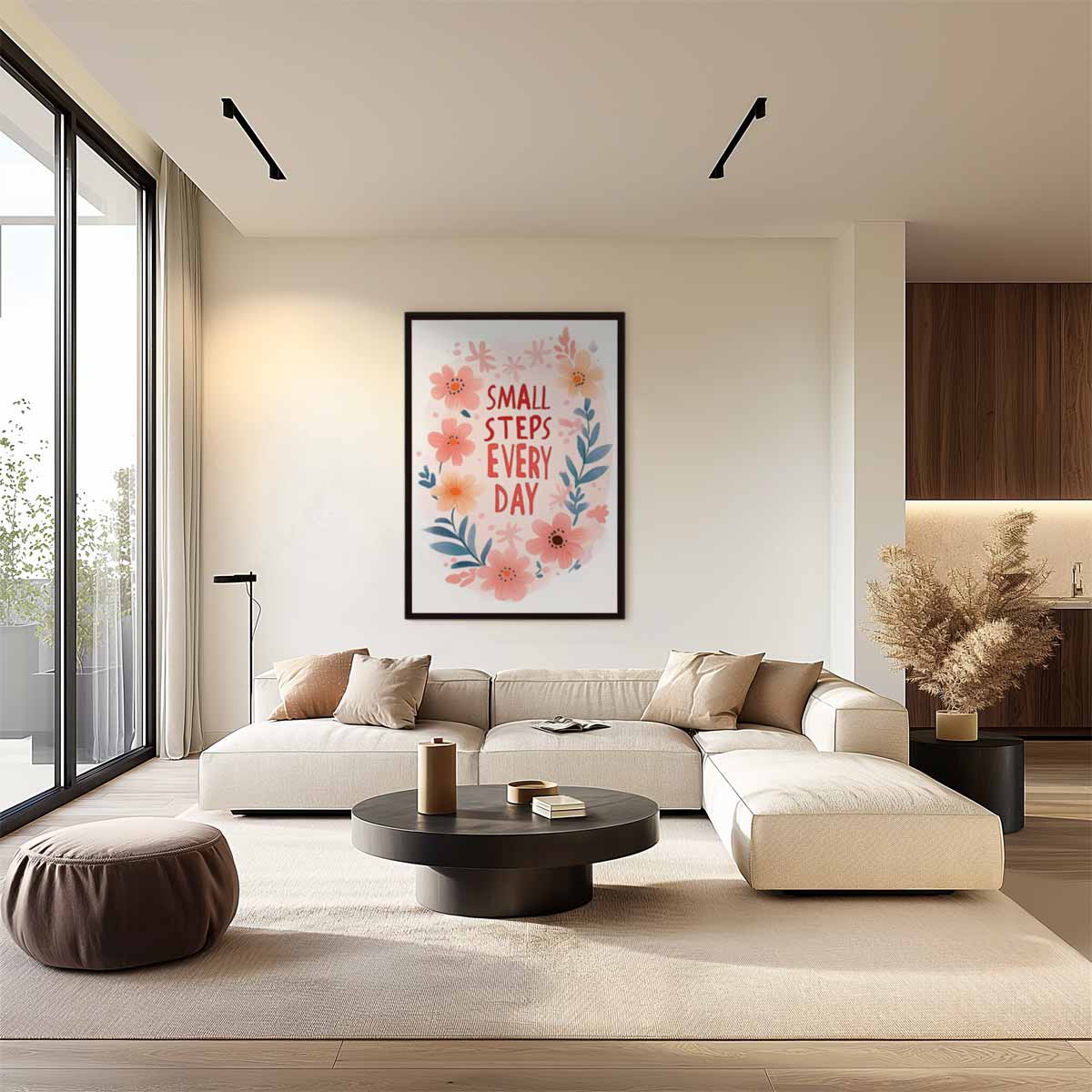Motiverend Bloemenkunstwerk Kunstwerk-canvas-dibond-plexiglas-wanddecoratie-WallArtistic