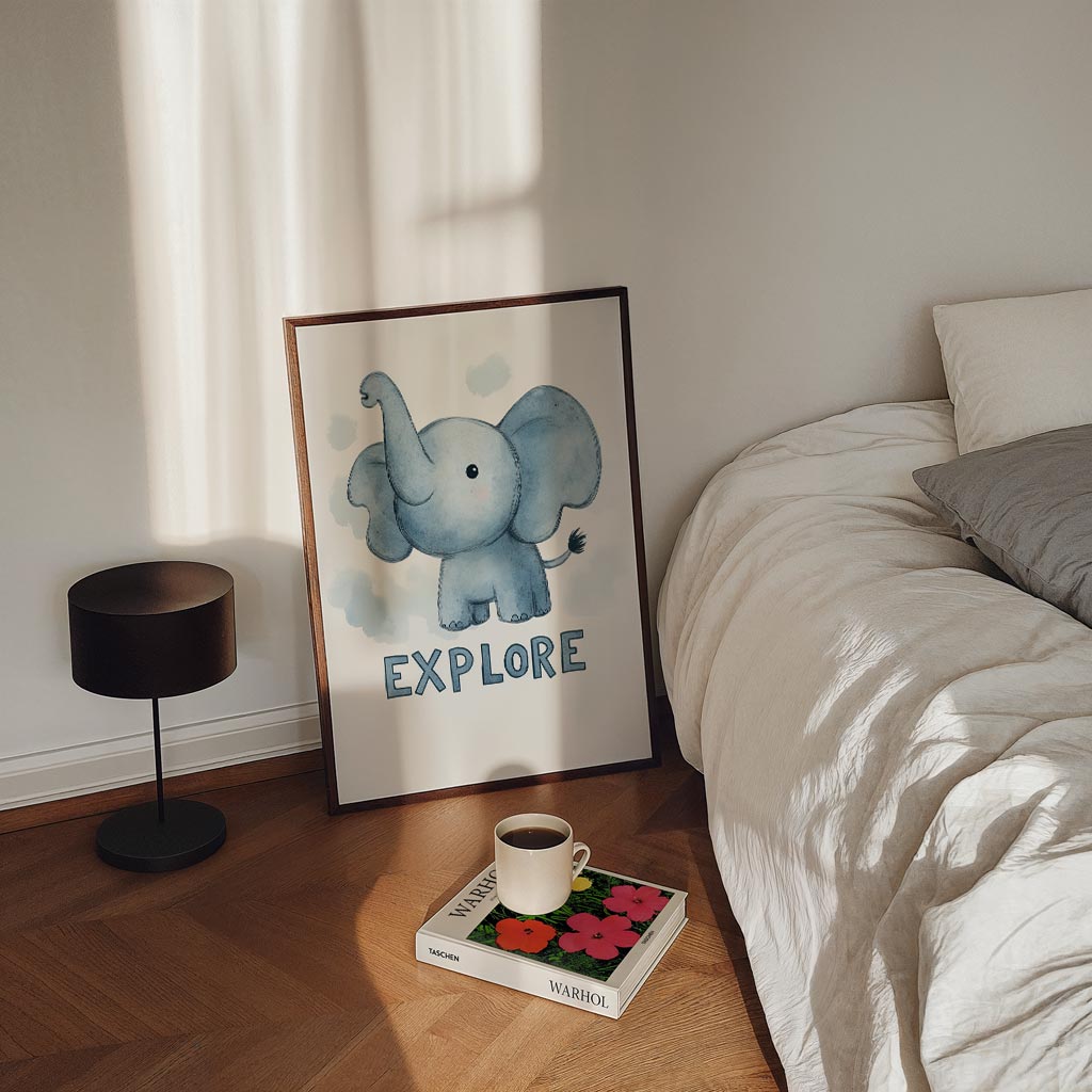 Droomolifant Explore Poster-WallArtistic