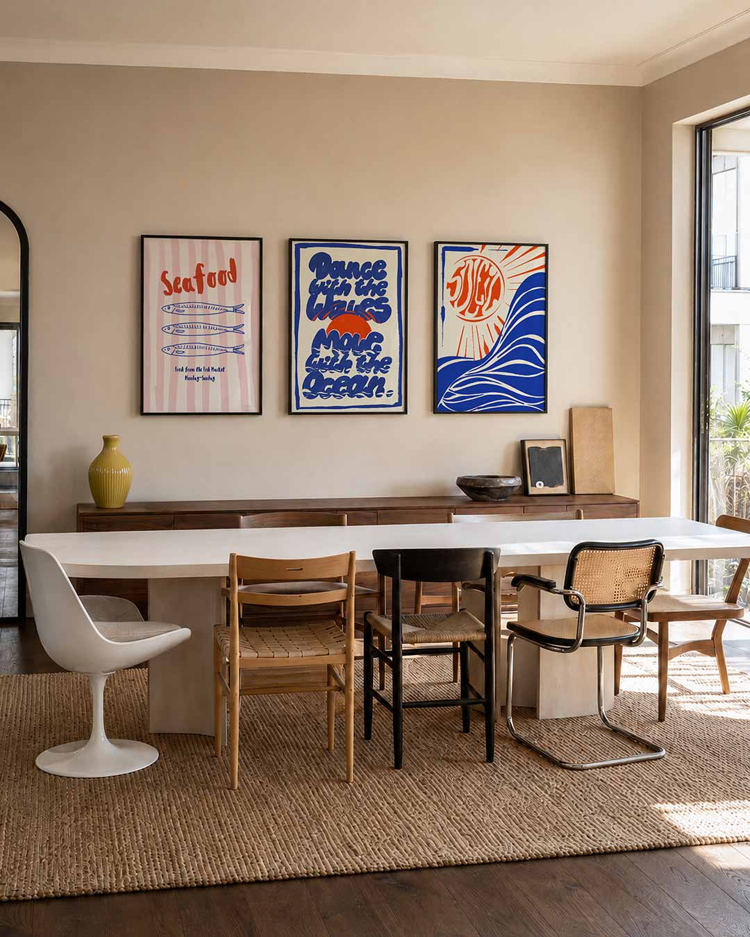 Vissen en strepen Posterset