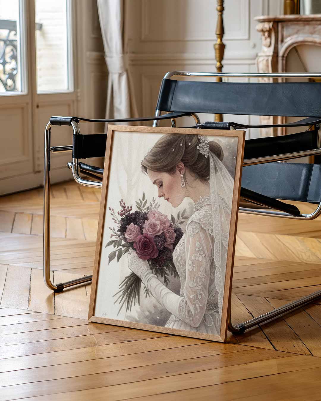 Elegante Romantische Bruidsposter-WallArtistic