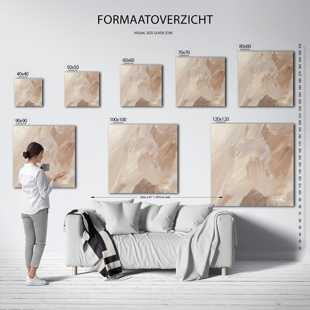 Penseelstreken Kunstwerk