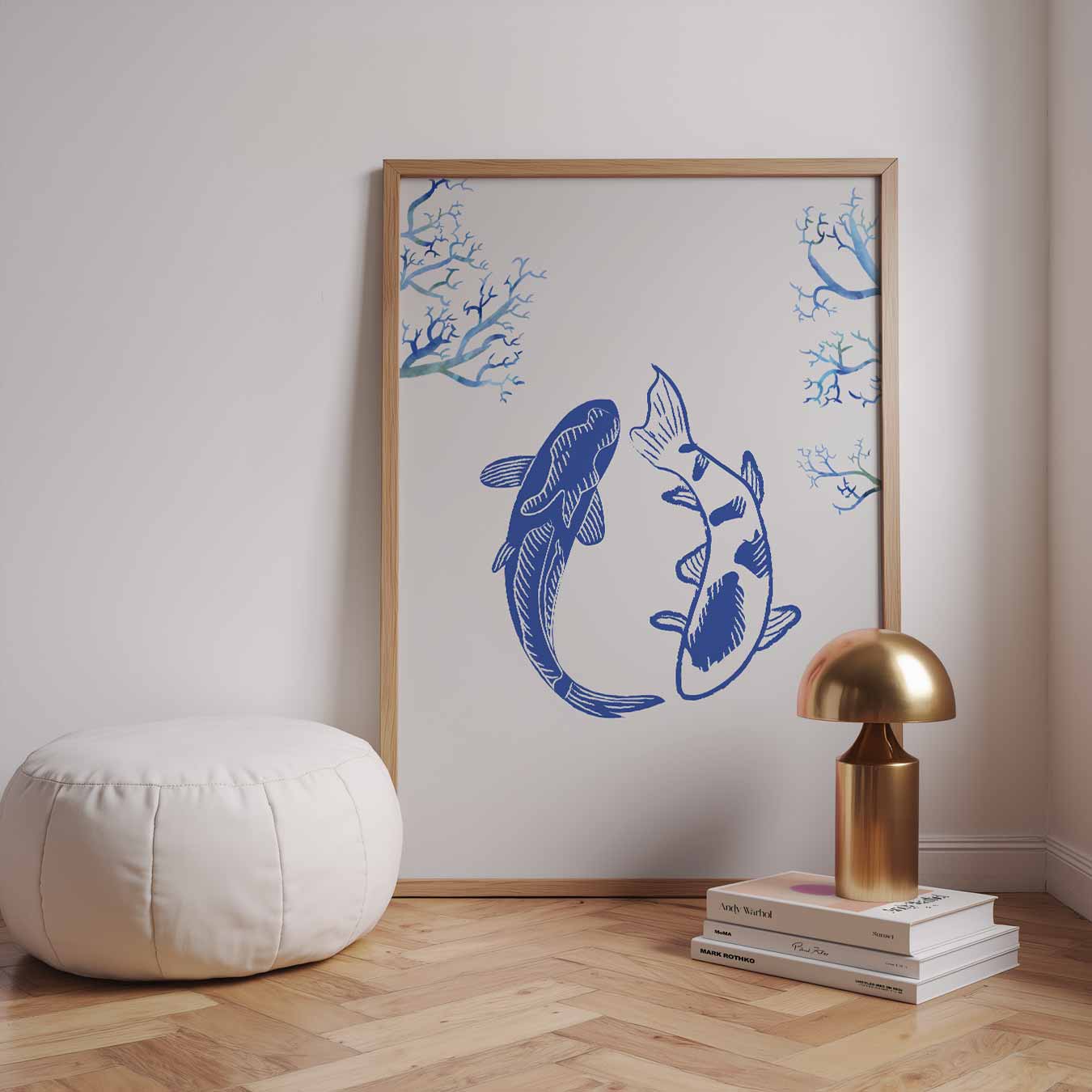Sereen Koi Koppel Poster-WallArtistic