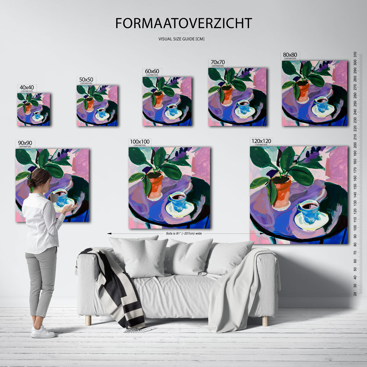 Plant en kopje Poster