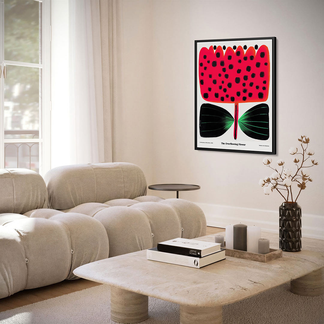 Vrolijke bloemvorm Kunstwerk
