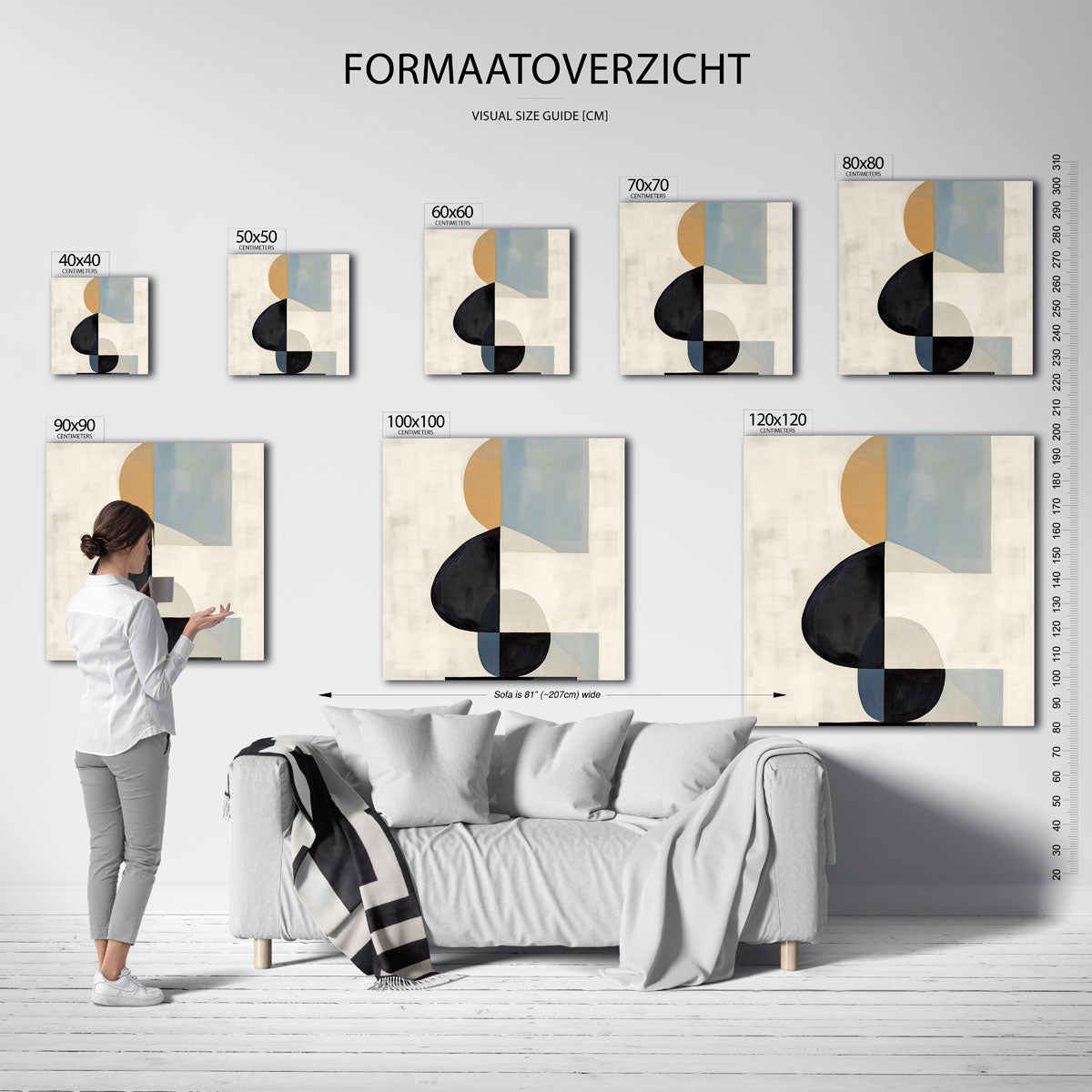 Abstracte vormen Poster