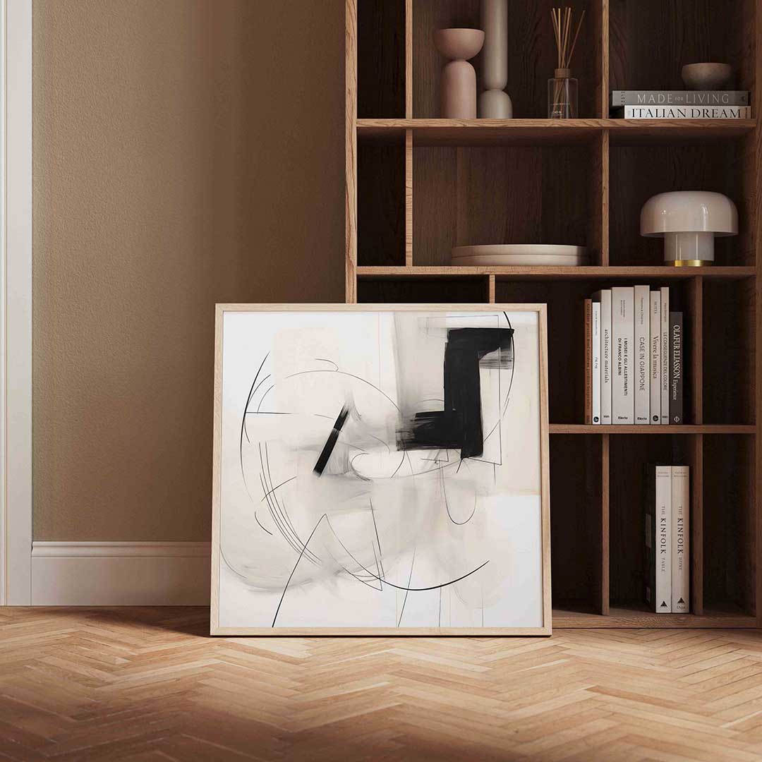 Abstracte lijnen en vlakken Poster