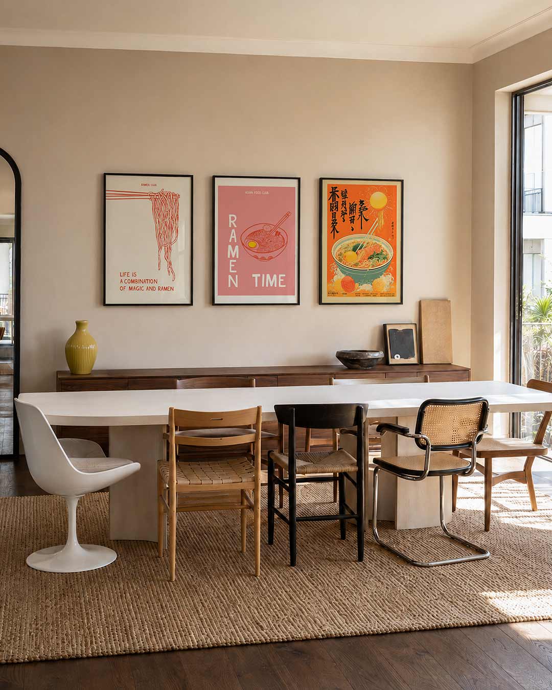 Lijnen en noodles Posterset