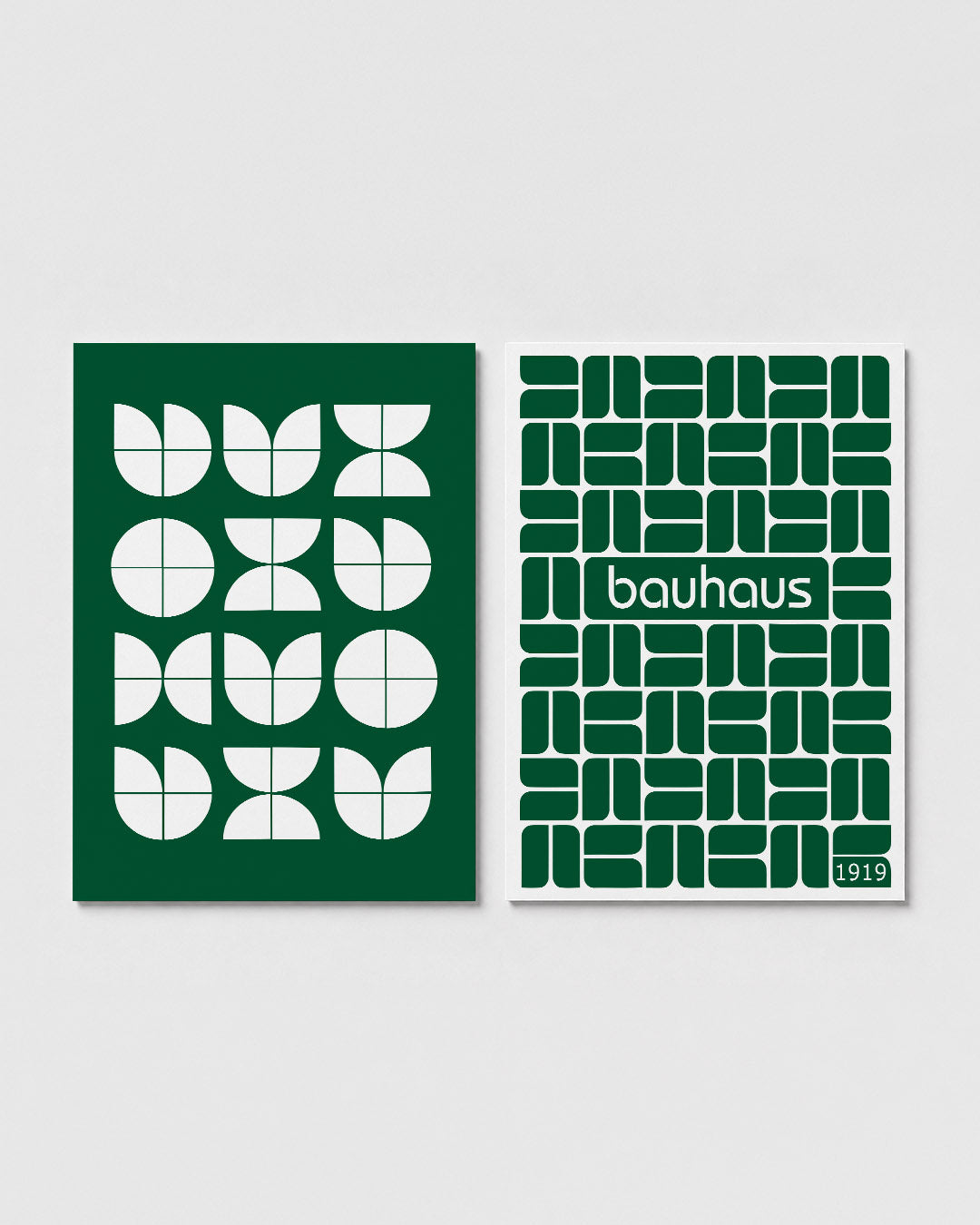 Vormenspel in groen Posterset