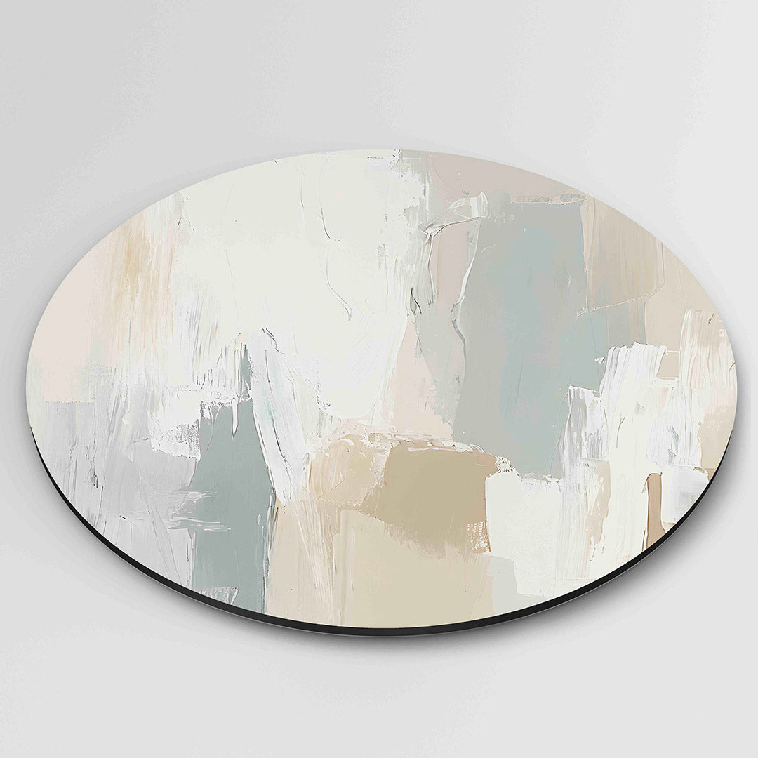Abstracte beige Muurcirkel