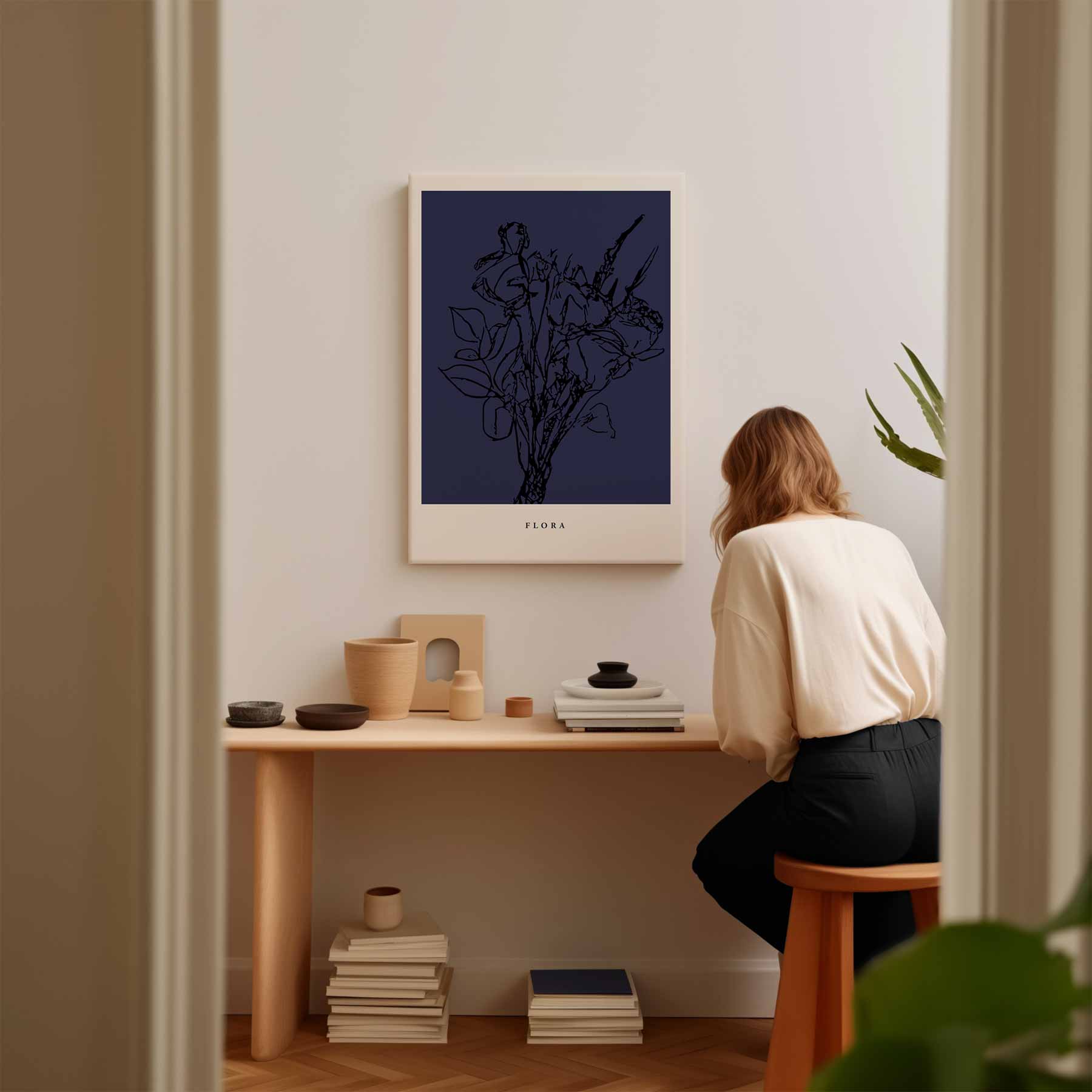 Flora Elegantie Kunstwerk-canvas-dibond-plexiglas-wanddecoratie-WallArtistic