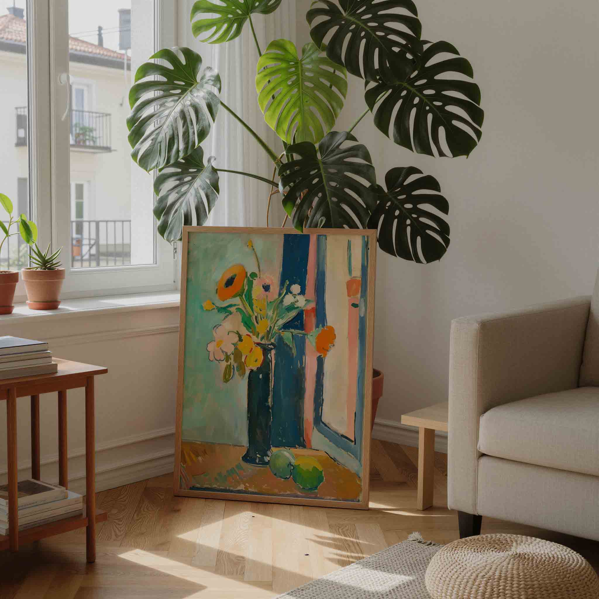 Bloemen in vaas Poster