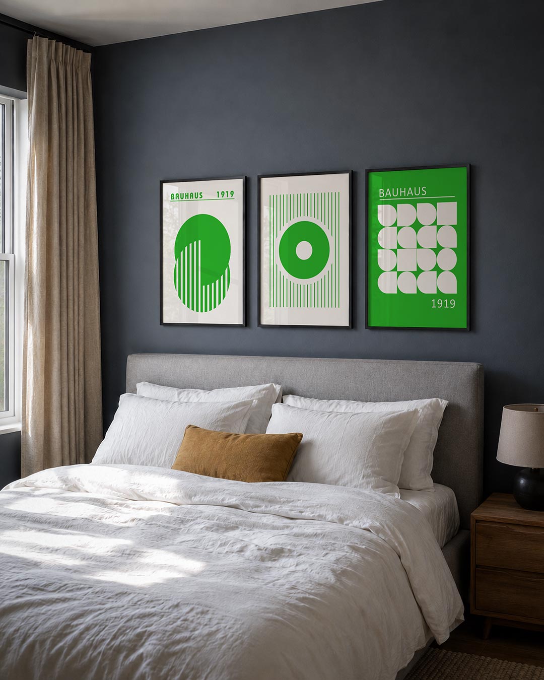 Groene cirkelpatronen Posterset