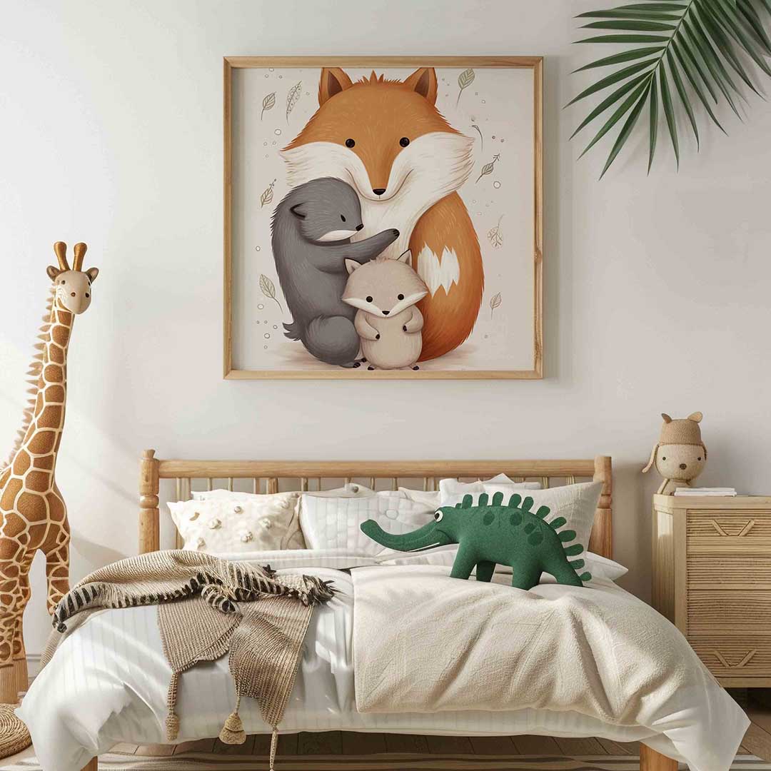 Vossenfamilie Poster
