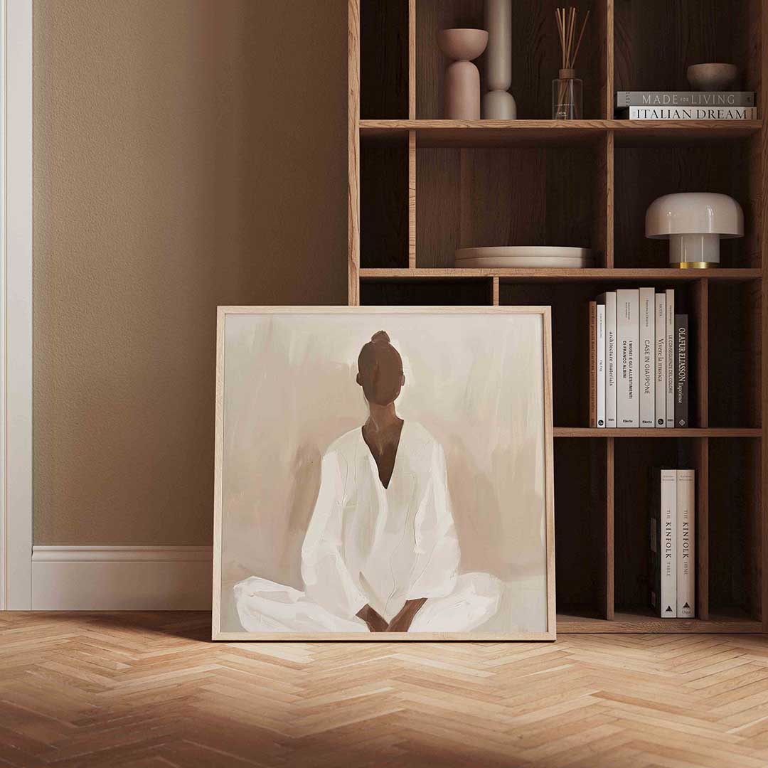 Zittende figuur Poster