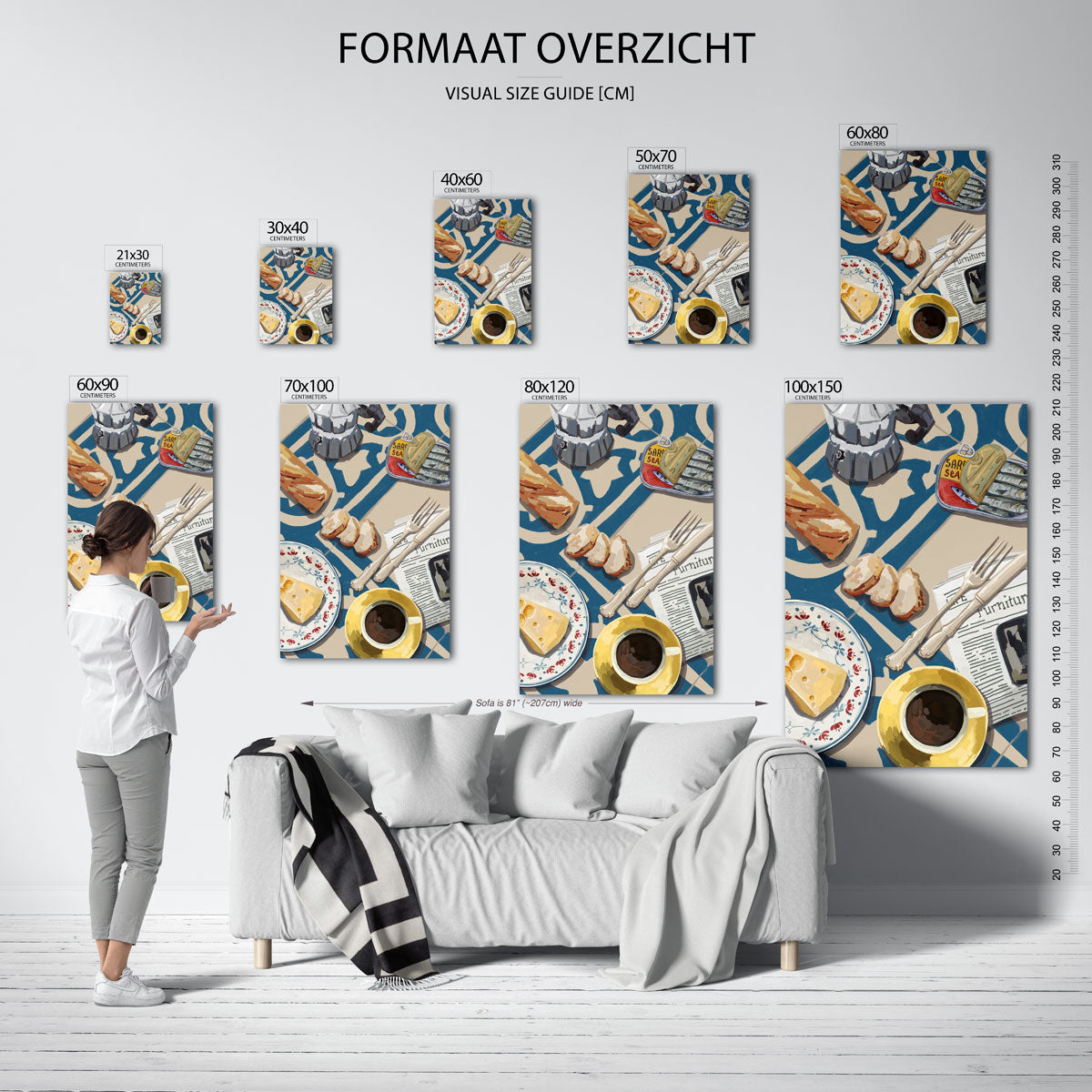 Ontbijt tafel Poster