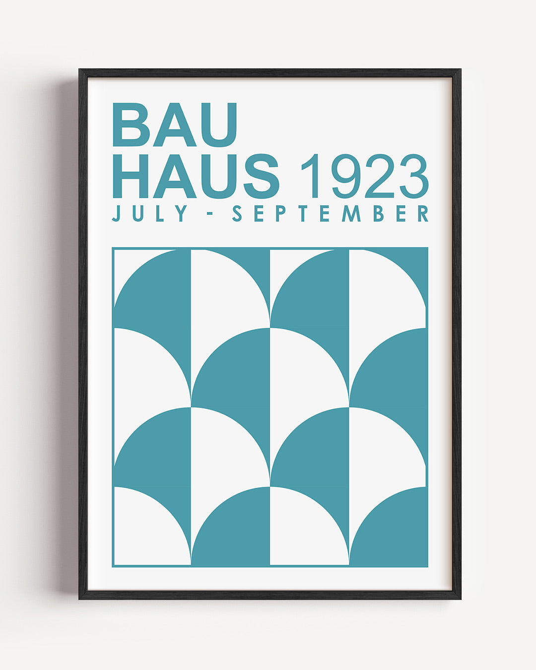 Halve cirkelpatronen Poster