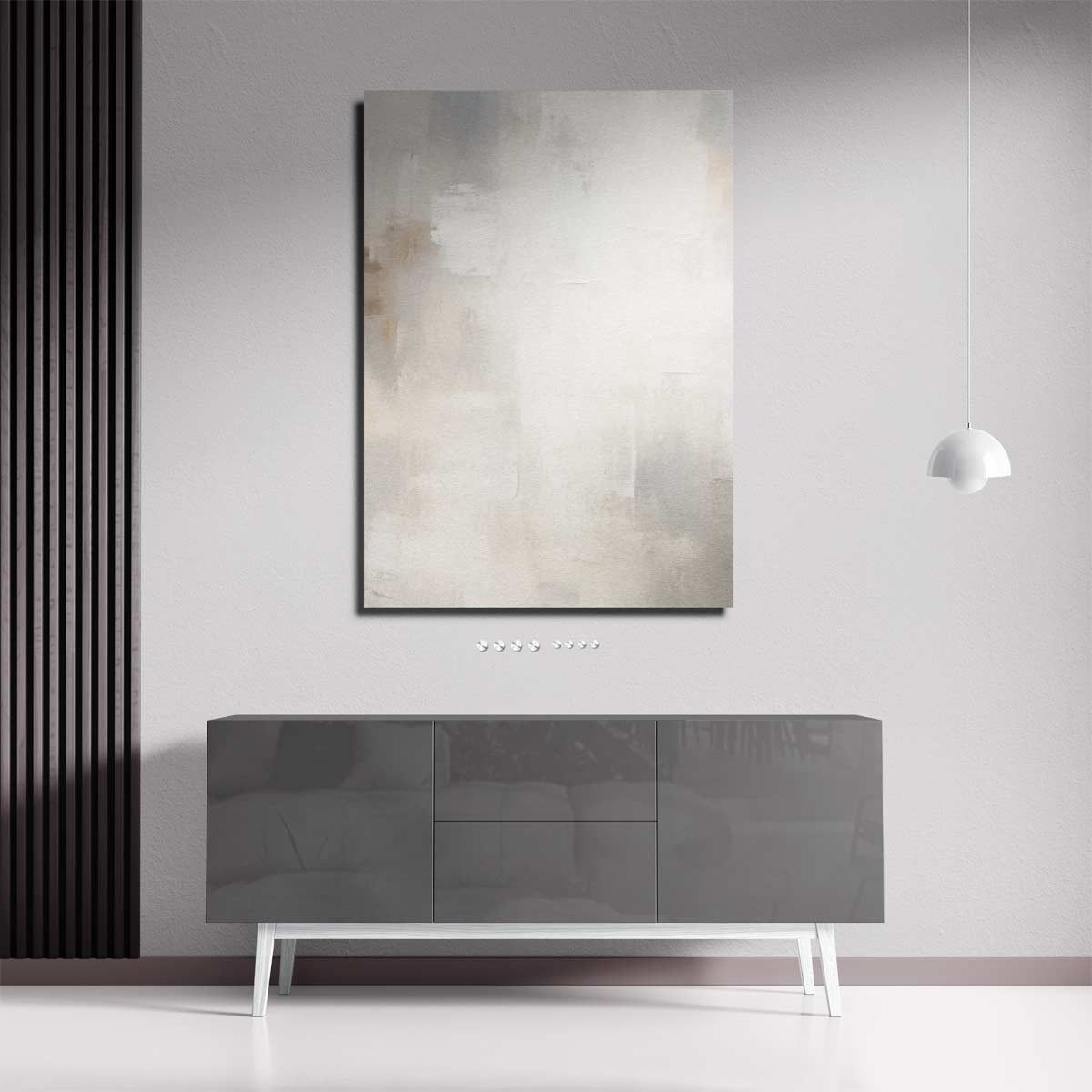 "Subtiele Witte Harmonie" Kunstwerk-canvas-dibond-plexiglas-wanddecoratie-WallArtistic