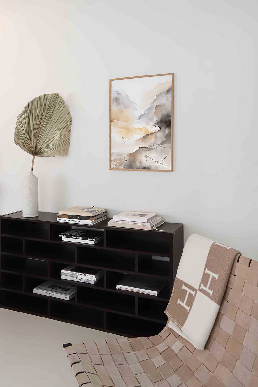 Abstracte landschapsweergave Poster