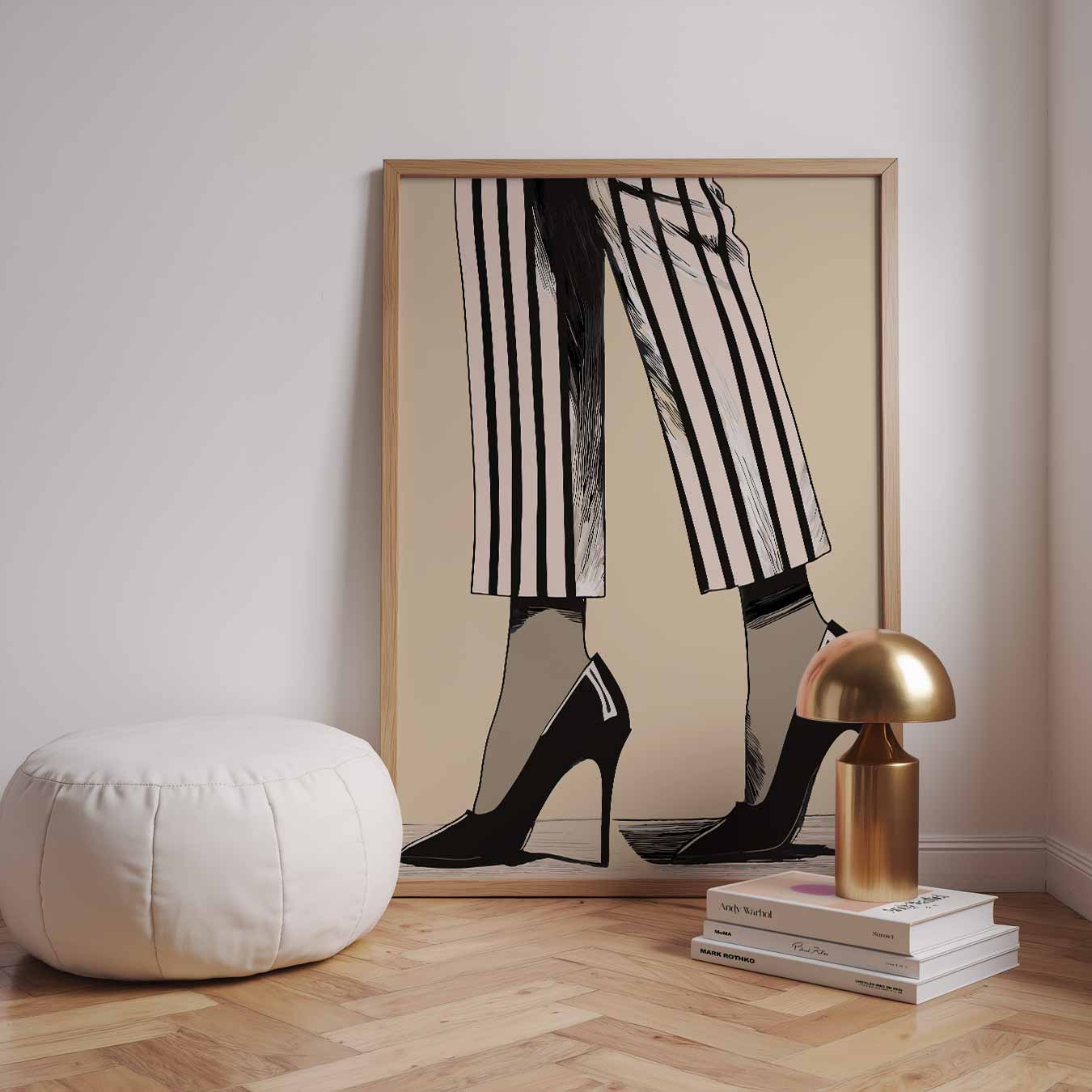 Stijlvolle Stiletto Stappen Poster-WallArtistic