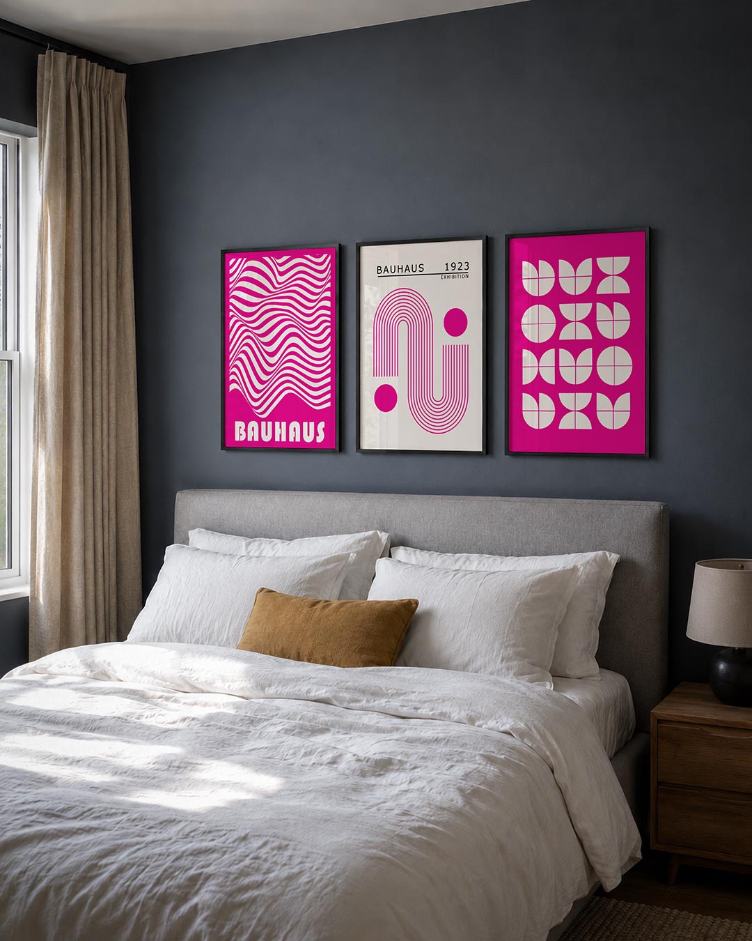 Golvend lijnenspel Posterset