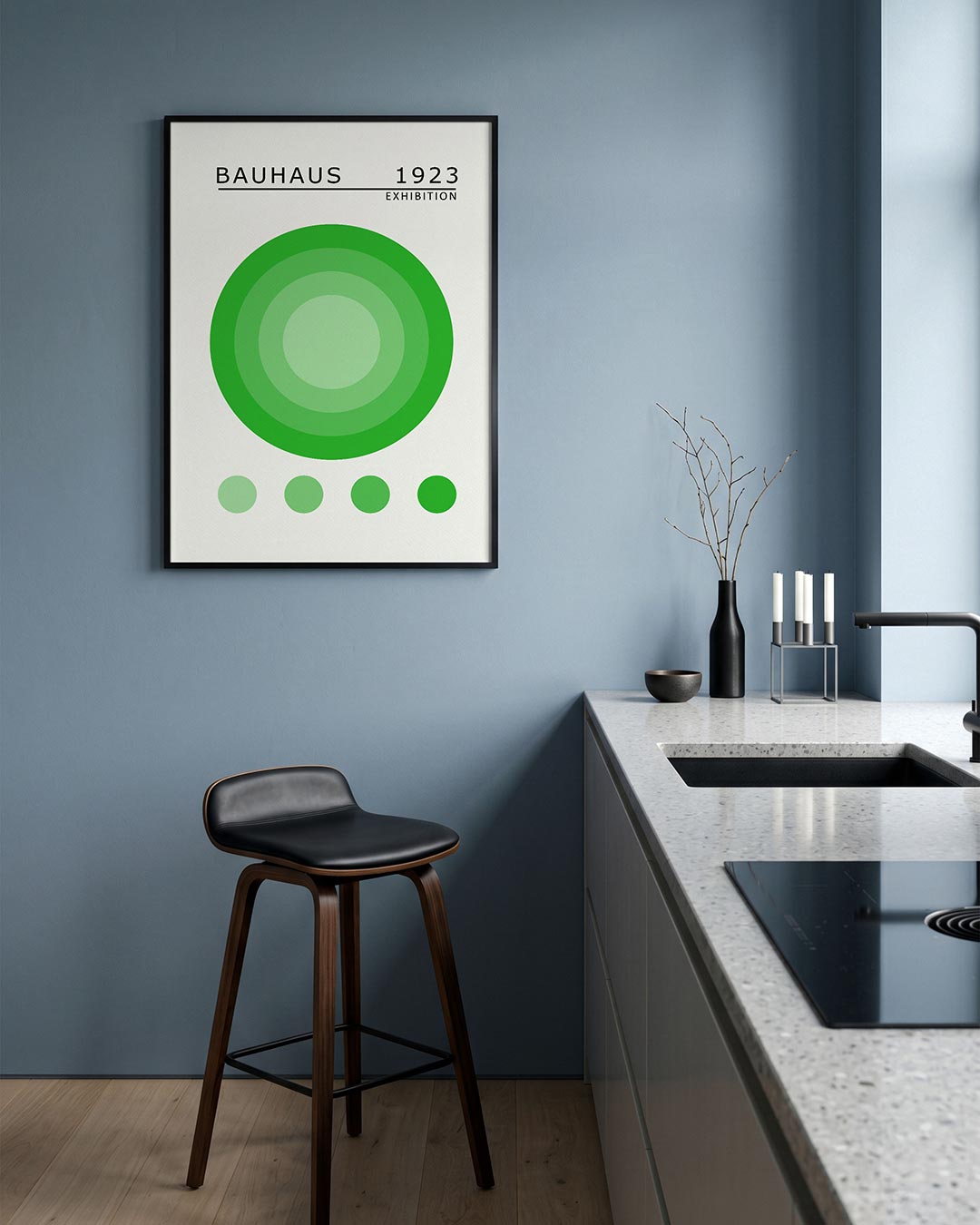 Cirkelritme groen Poster