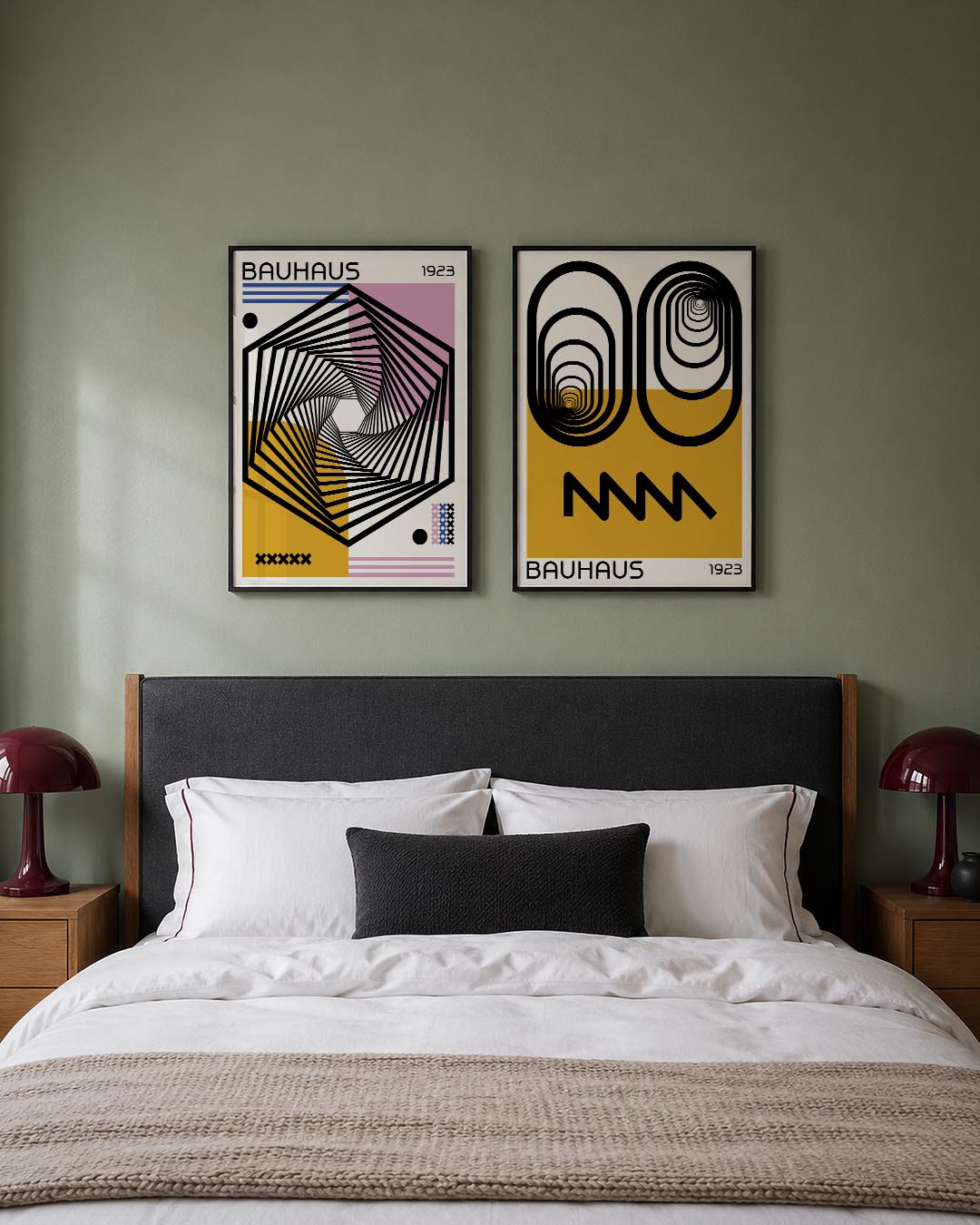 Draaiende lijnen Posterset