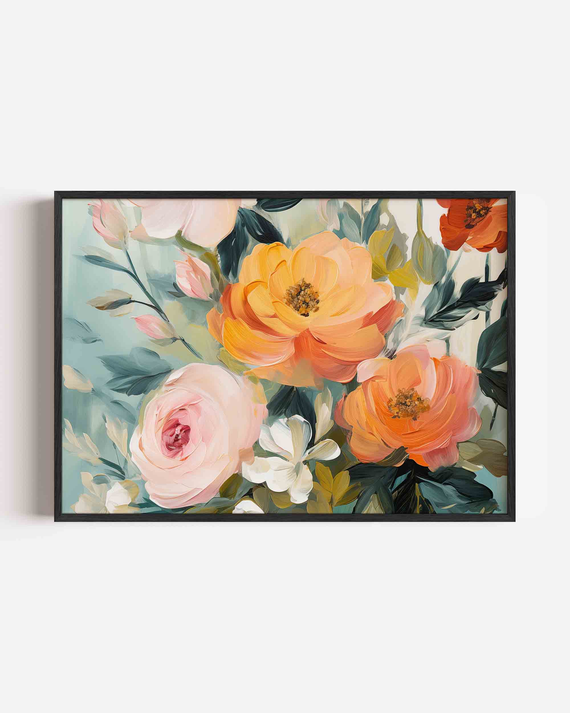 Bloemen in zachte tinten Poster
