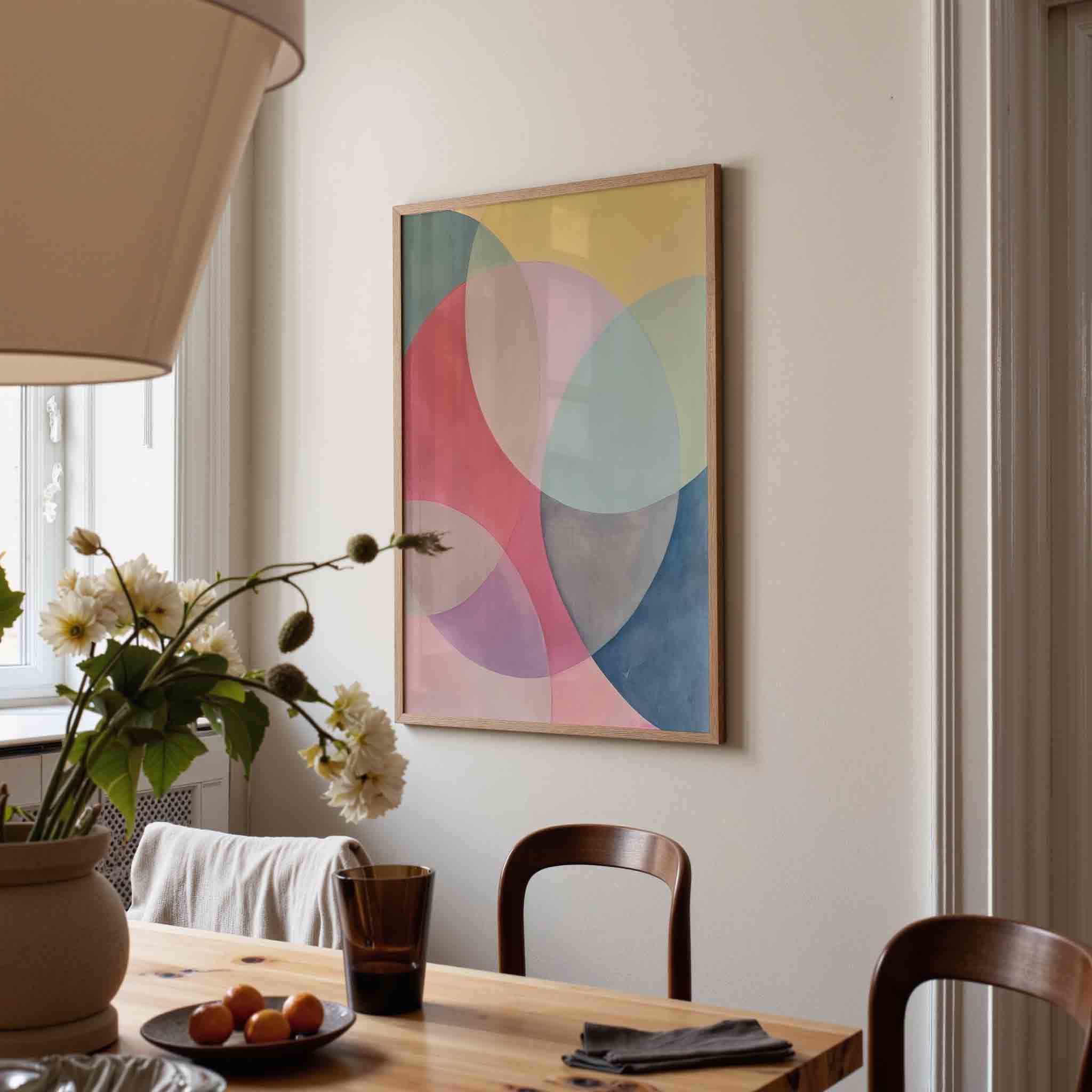 Abstracte cirkels Poster