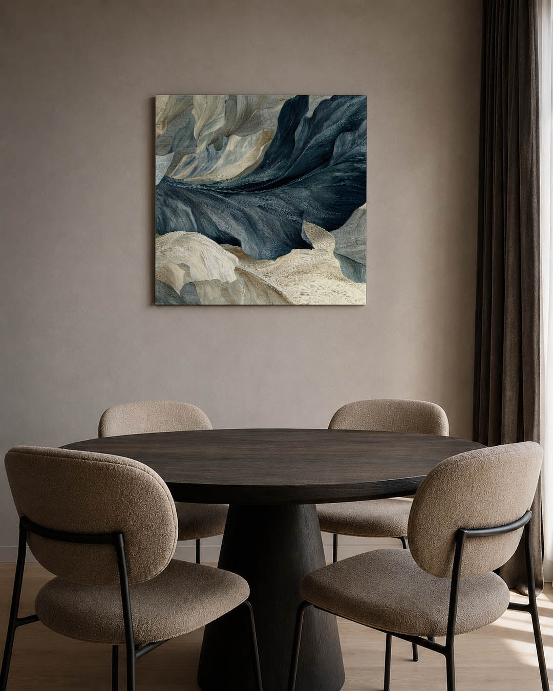 Vloeiende natuurlijke vormen Kunstwerk
