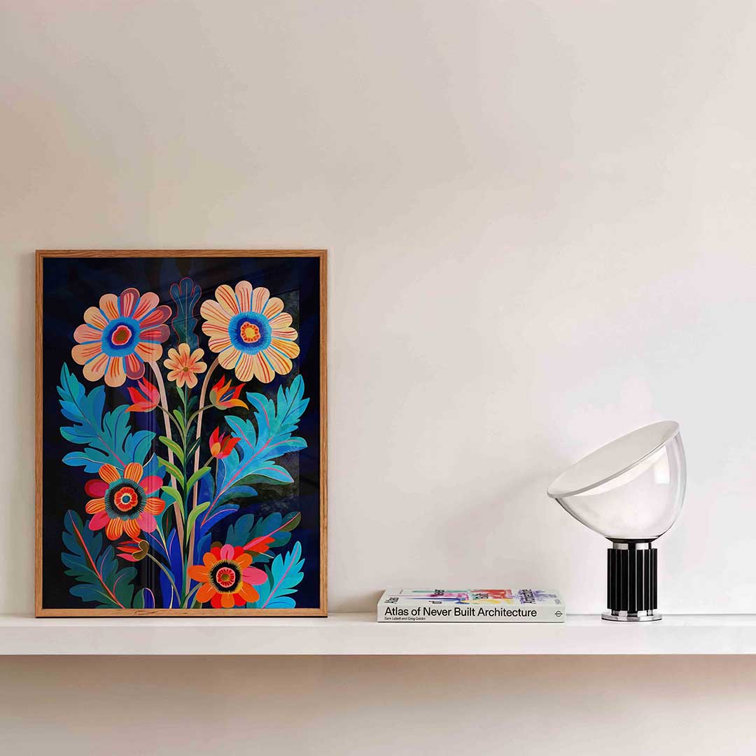 Bloemen en bladeren Poster