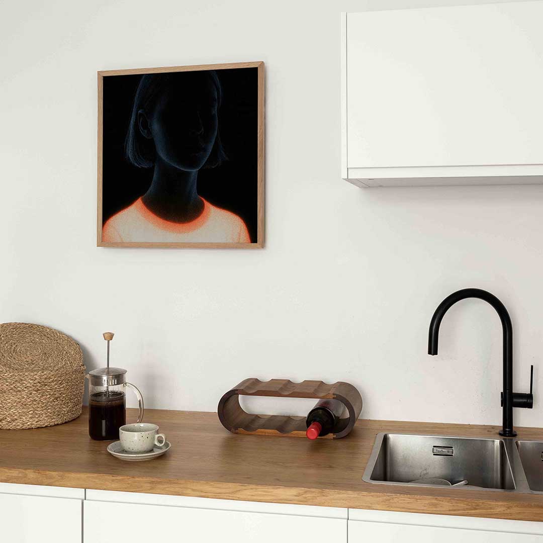 Silhouet met gloed Poster