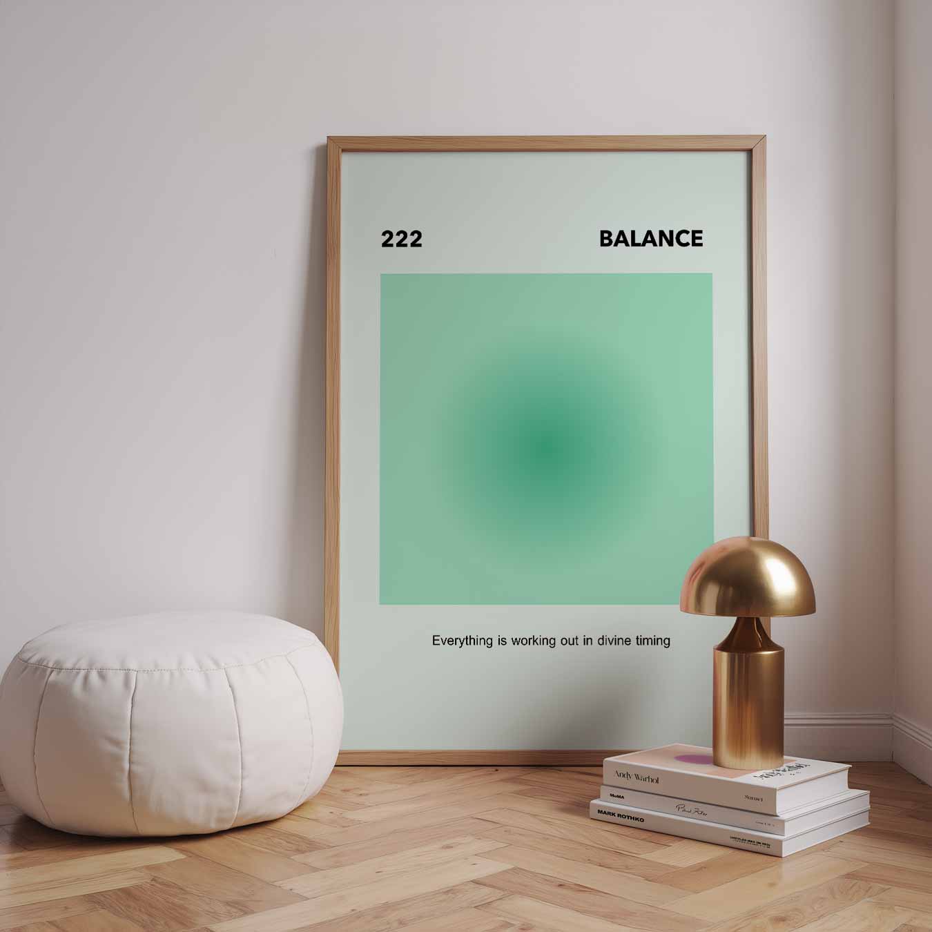 Inspirerende 222 Balance Poster-WallArtistic