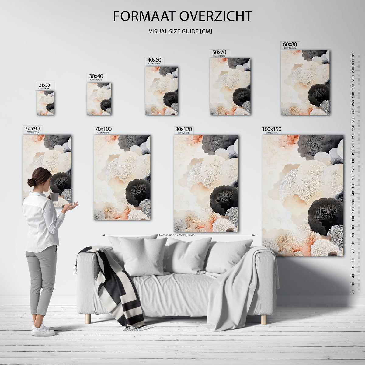 Organische vormen Poster