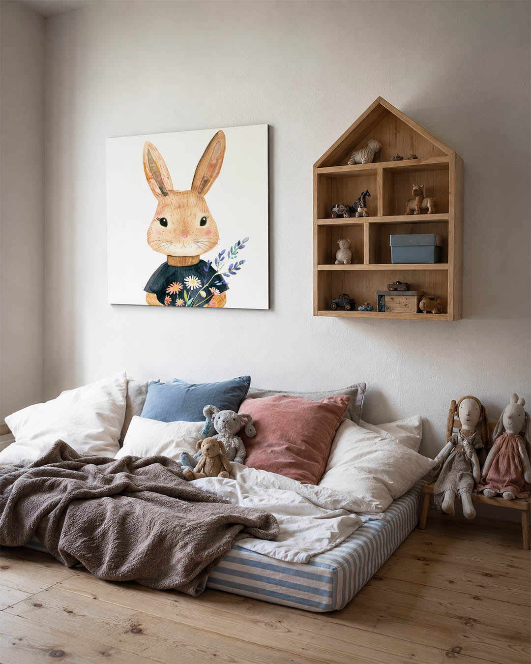 Vrolijke konijn illustratie Kunstwerk